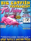 6th Annual Big Catfish Tournament Flyer Pink Fishing