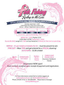 9th annual Team Bass Tournament Flyer