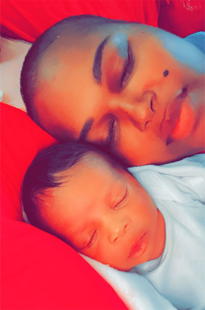 Brittany Reed and baby