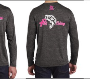 Pink Camo Custom Catfish Long Sleeve Unisex Fishing Shirts
