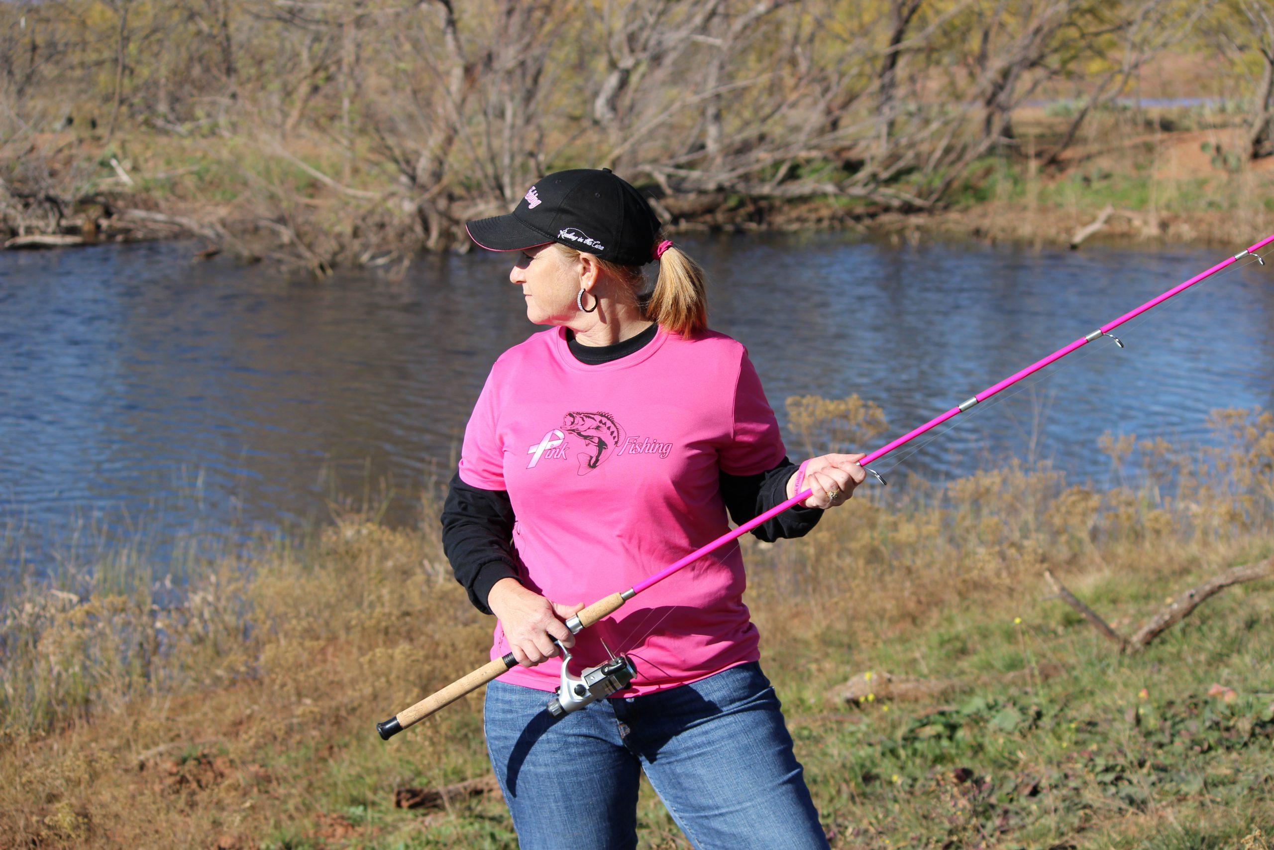 Pink Fishing Deluxe Hat