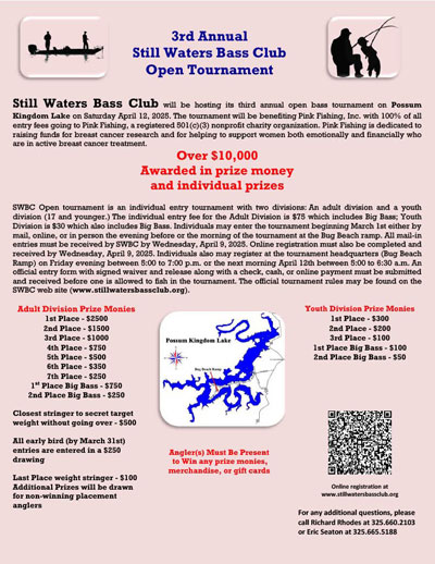 Still Waters Bass Club Open